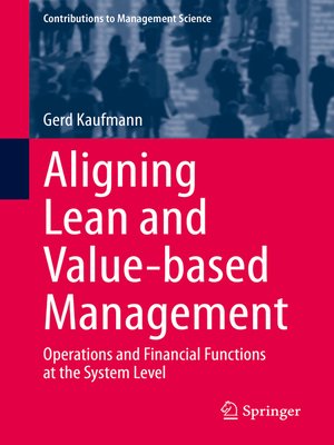 cover image of Aligning Lean and Value-based Management